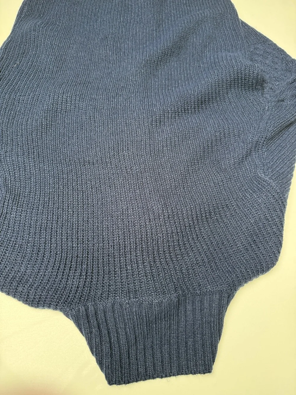 Studio Navy Textured Button-Front Cardigan - Picture 7 of 7